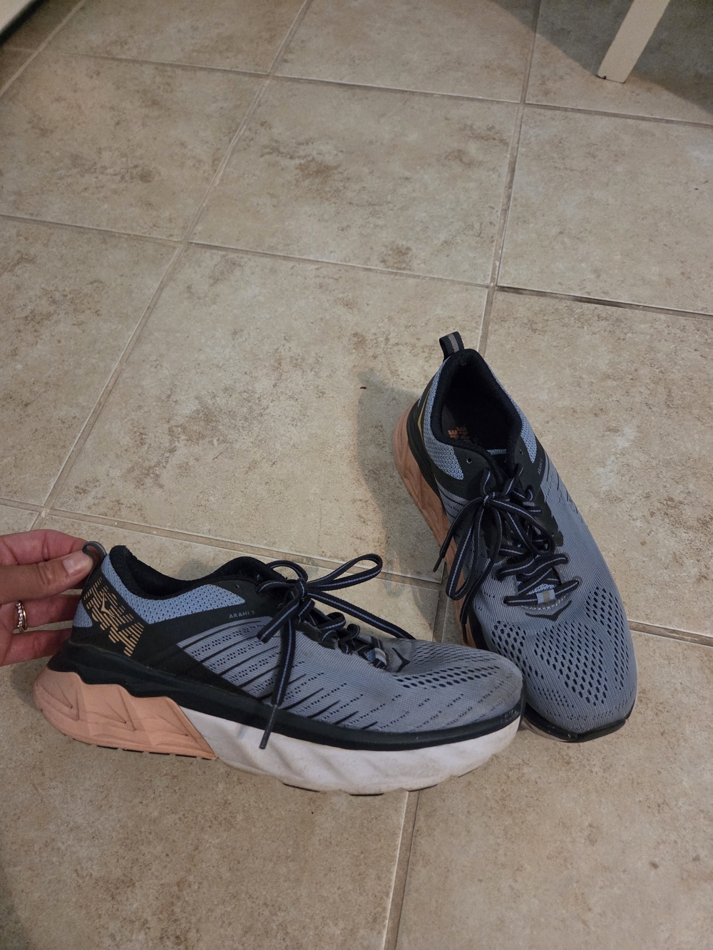 SALE!! Hoka One One Navy and Light Blue Running Shoes